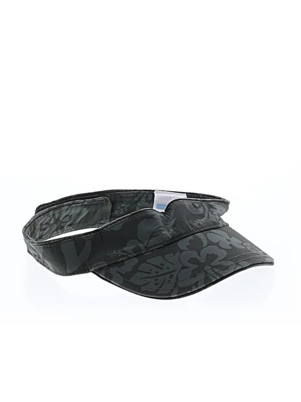 Janie and Jack hat - army green hibiscus print visor
